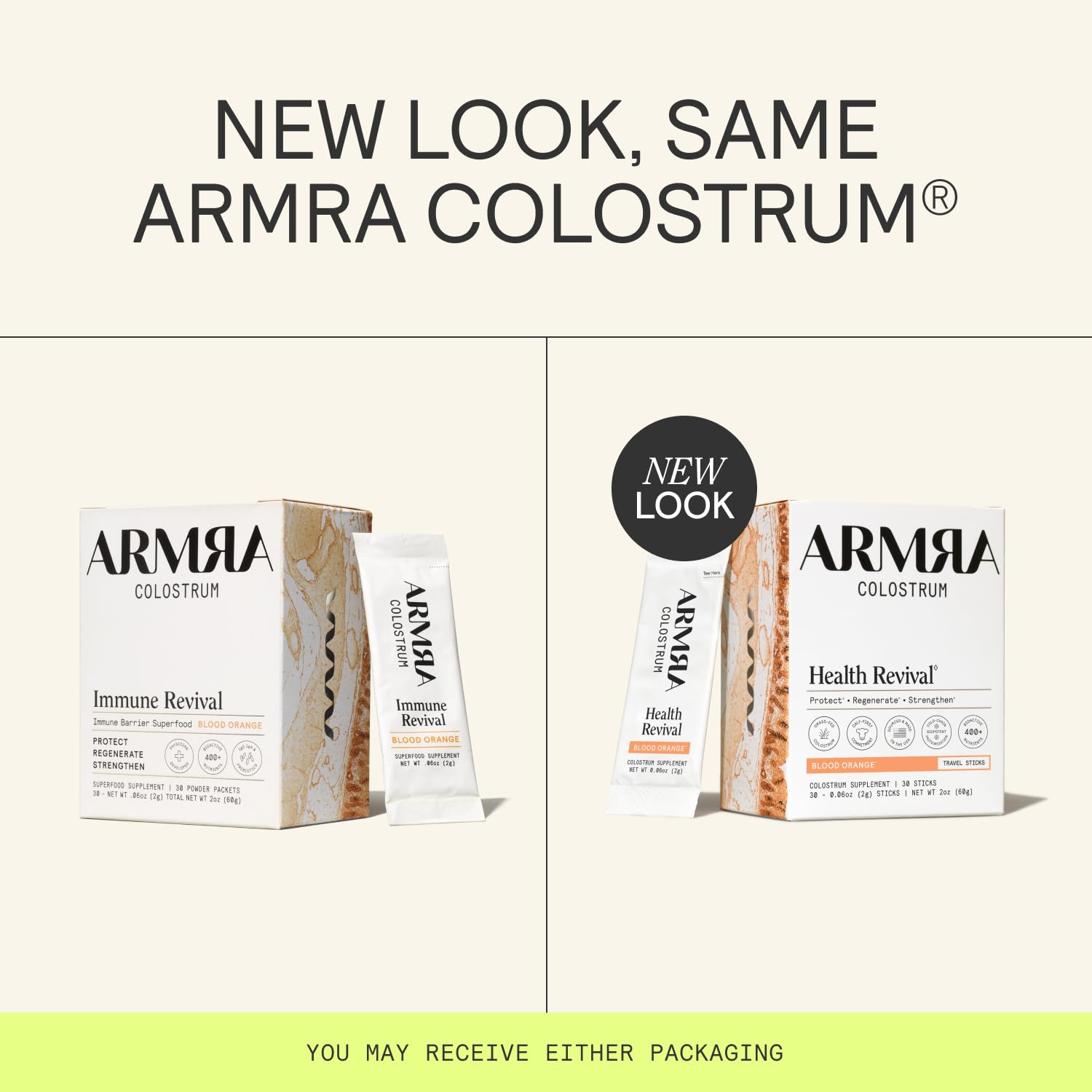 ARMRA Colostrum Powder | Blood Orange | Gut Health & Bloating | Skin & Hair | Immunity | Keto, Gluten & Fat-Free | 60 Servings ARMRA uk supplements