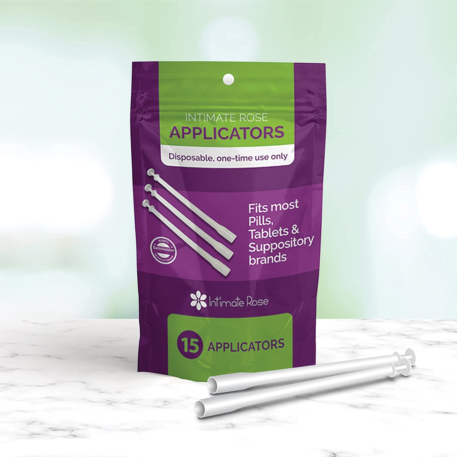 Intimate Rose 15 Count Vaginal Suppository Applicator - Fits Most Boric Acid Suppositories & Vaginal Suppository - Individually Wrapped Suppository Applicators from Intimate Rose uk supplements