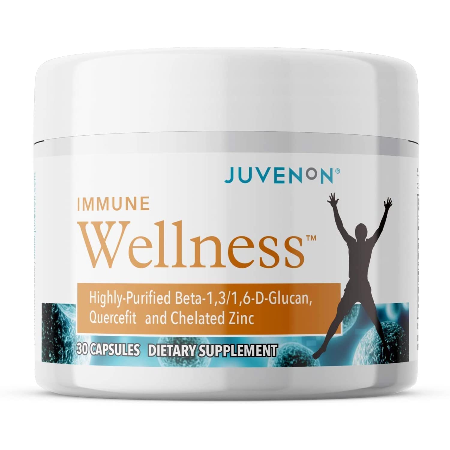 Juvenon Immune Wellness Defense Supplement with Vitamin C, Chelated Zinc Immune Booster Antioxidant Benefits for Adults, Healthy Aging, Heart Health, 30 Capsules Juvenon uk supplements