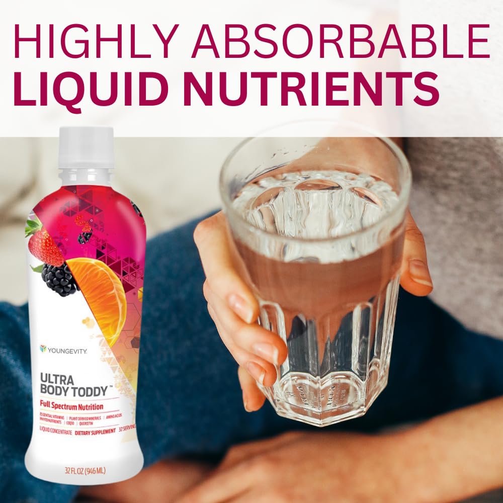 Youngevity Ultra Body Toddy - 100+ Nutrient Mega Multi-Vitamin Mineral Supplement for Men and Women - Enhanced Absorption - Phytonutrients - Amino Acids - (32 Fl Oz) Youngevity uk supplements