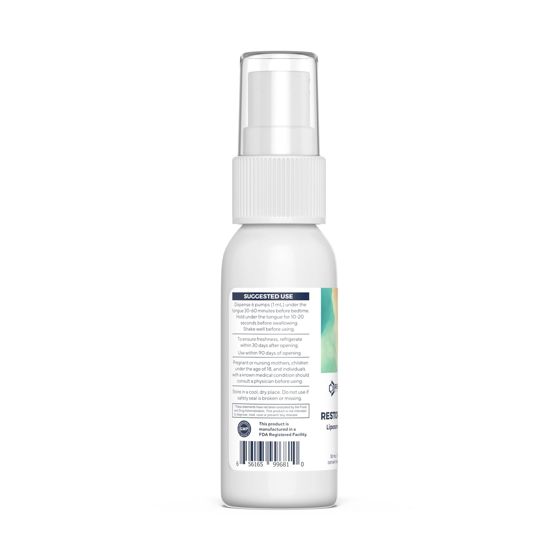 Renue By Science Restore PM | Liposomal Melatonin GABA Supplement Spray | 30ml Spray with Melatonin Glutathione & GABA 10mg - Sleep Aid Melatonin | Non-GMO | Made in The USA & Third Party Tested Renue By Science uk supplements