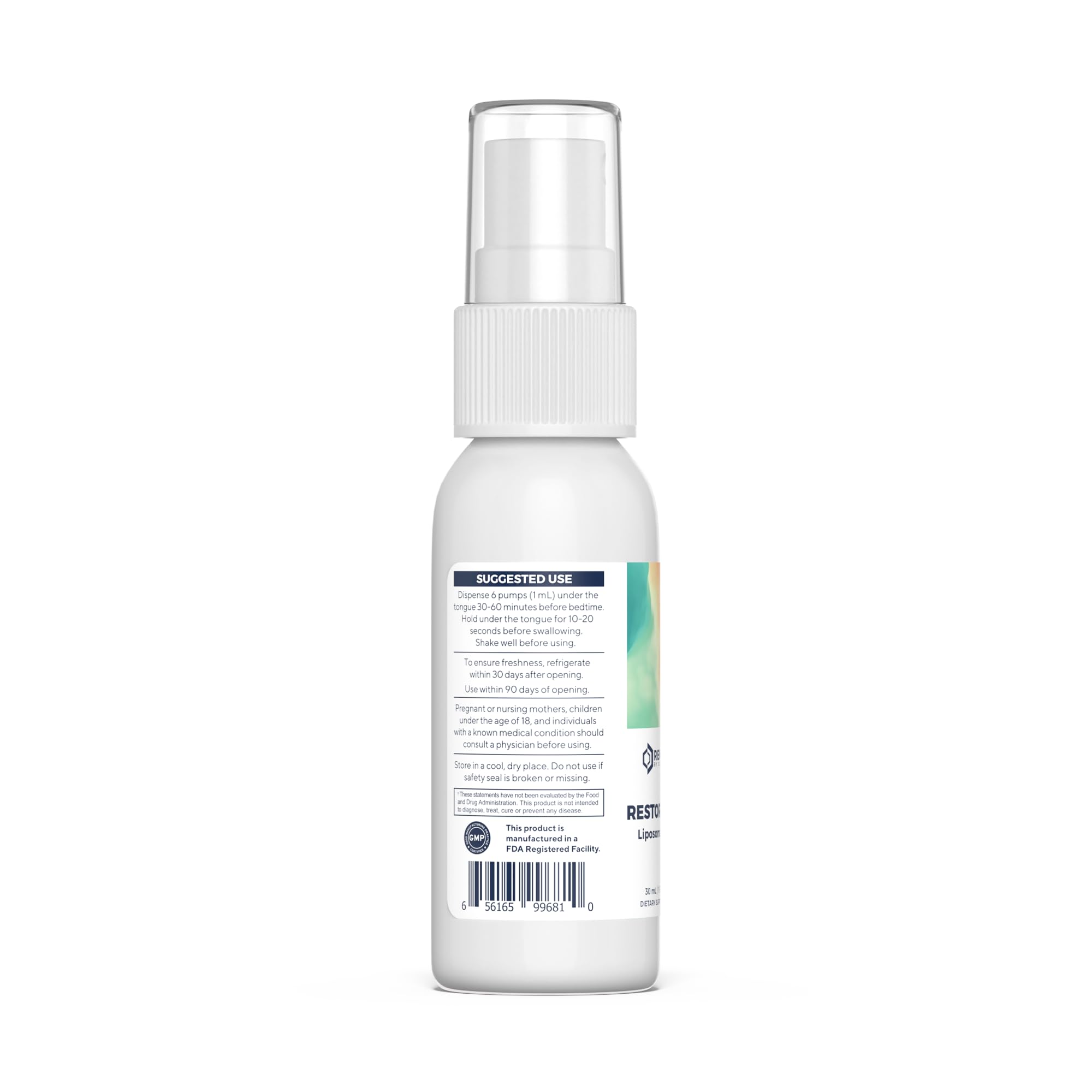 Renue By Science Restore PM | Liposomal Melatonin GABA Supplement Spray | 30ml Spray with Melatonin Glutathione & GABA 10mg - Sleep Aid Melatonin | Non-GMO | Made in The USA & Third Party Tested Renue By Science uk supplements