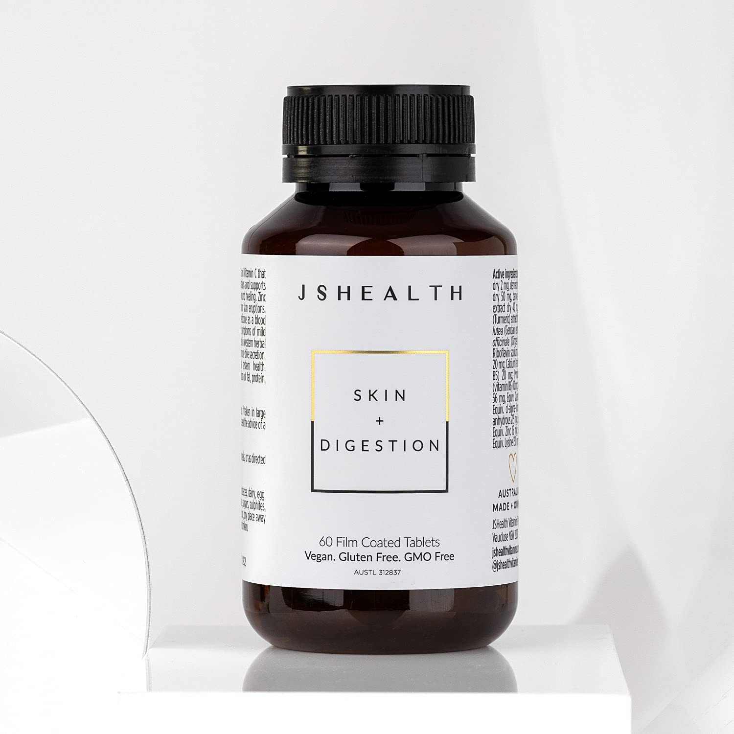 JSHealth Vitamins Skin and Digestion Formula | Skin Supplement with Zinc | Burdock JSHealth uk supplements