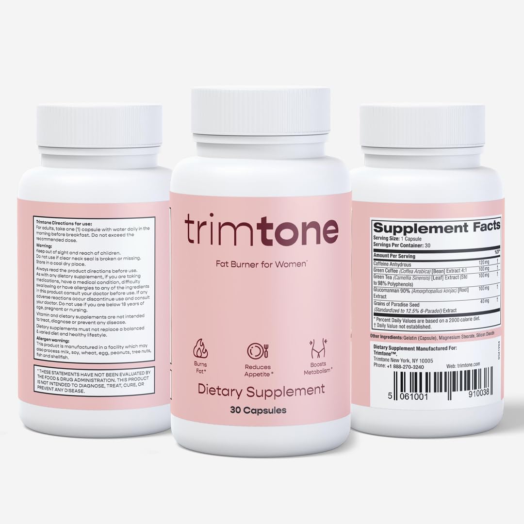 Trimtone Pills, 100% Natural Weight Management Formula for Women, Mood & Energy Trimtone uk supplements
