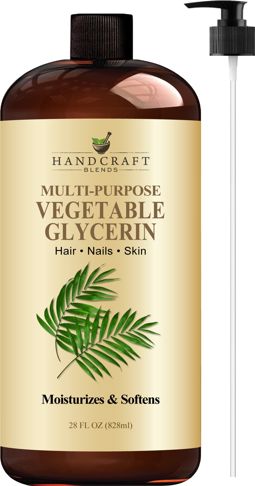 Handcraft Blends Vegetable Glycerin for Skin and Hair 28 oz - Pure Vegetable Glycerin Liquid Handcraft Blends uk supplements
