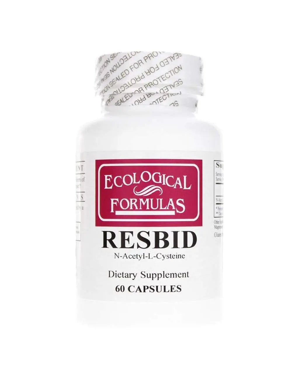Ecological Formulas Resbid 500 Mg, White, 60 Count Ecological Formulas uk supplements