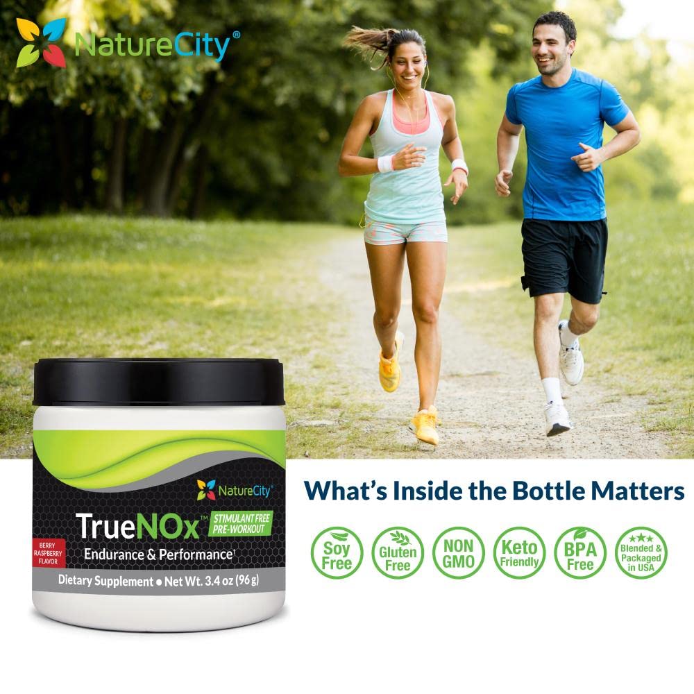 NatureCity True-NOx Nitric Oxide Supplements for Men and Women - Pre-Workout Booster NatureCity uk supplements