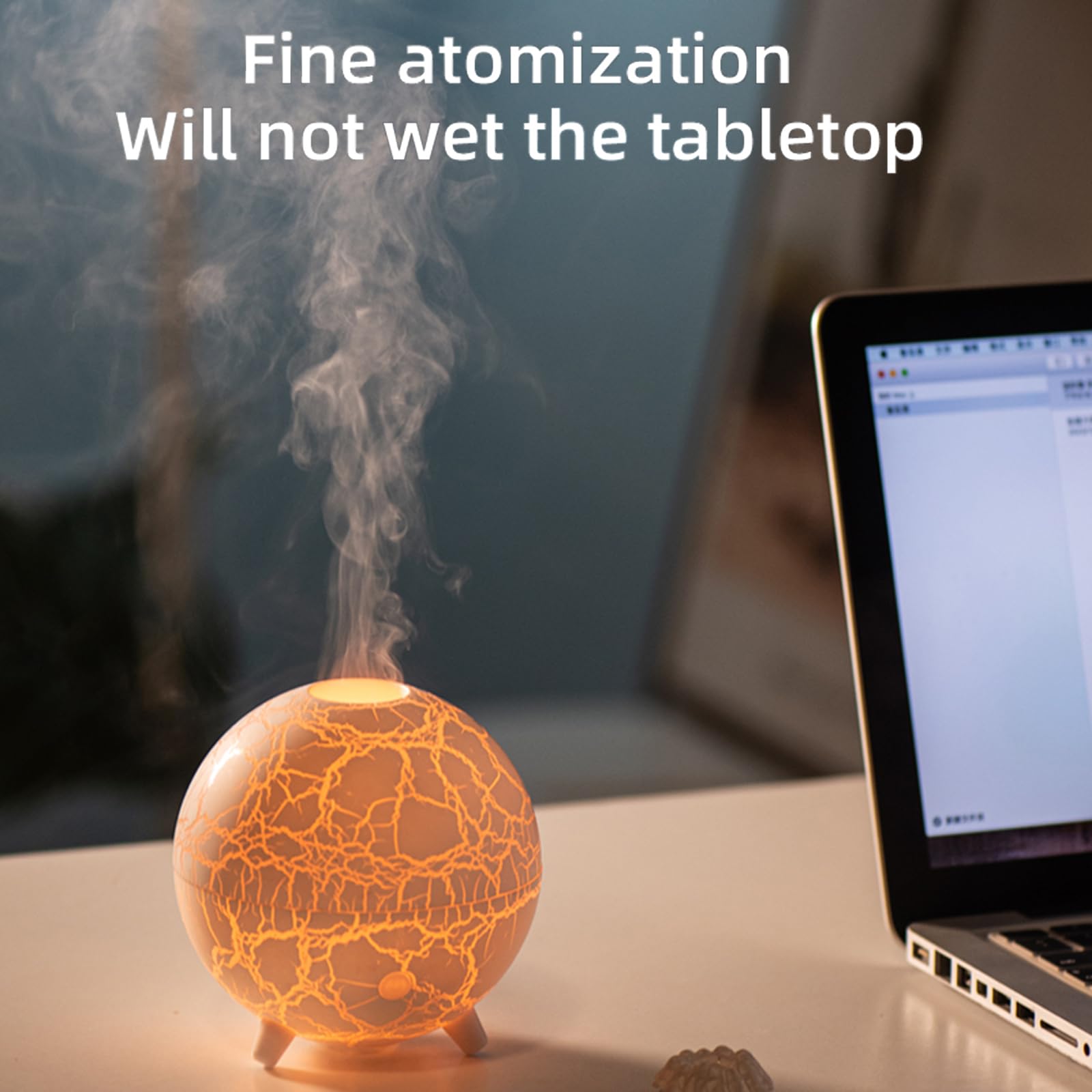 Volcano Humidifier Flame Aromatherapy Diffuser, 7 Colors Flame 200ml Essential Oil Diffusers cjc uk supplements