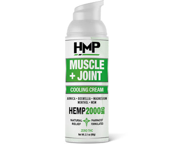 HMP BRANDS Hemp Cream Muscle & Joint Support 2000MG Hemp Discomfort Relief Formula w Menthol Ideal for Knee Muscle Joint Back Shoulder Elbow Maximum Joint Support, Natural Formula Made in USA 2.1oz HMP BRANDS uk supplements