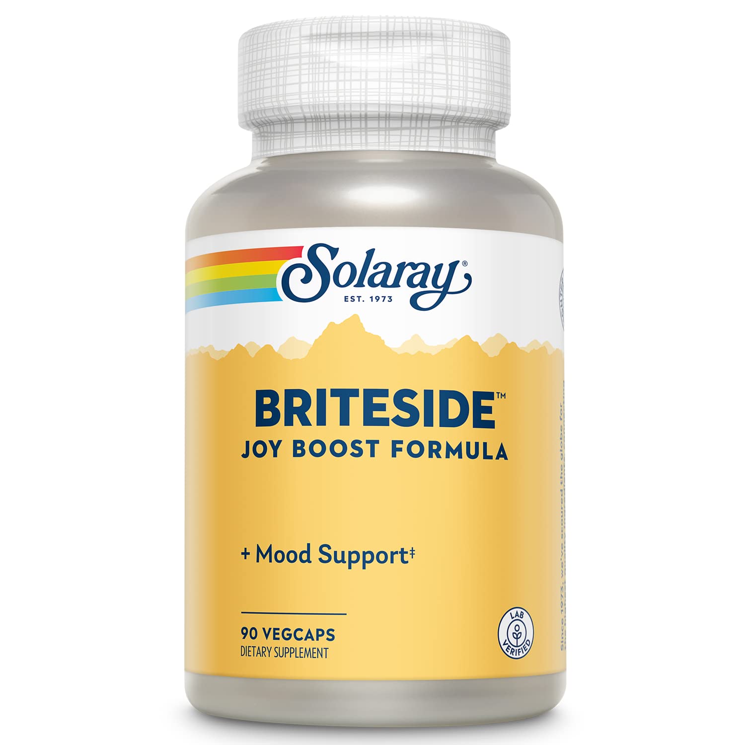 SOLARAY BriteSide - 90 Vegetarian Capsules - with St. Johns Wort, DL-Phenylalanine (DLPA), L-Dopa, GABA & Lithium SOLARAY uk supplements
