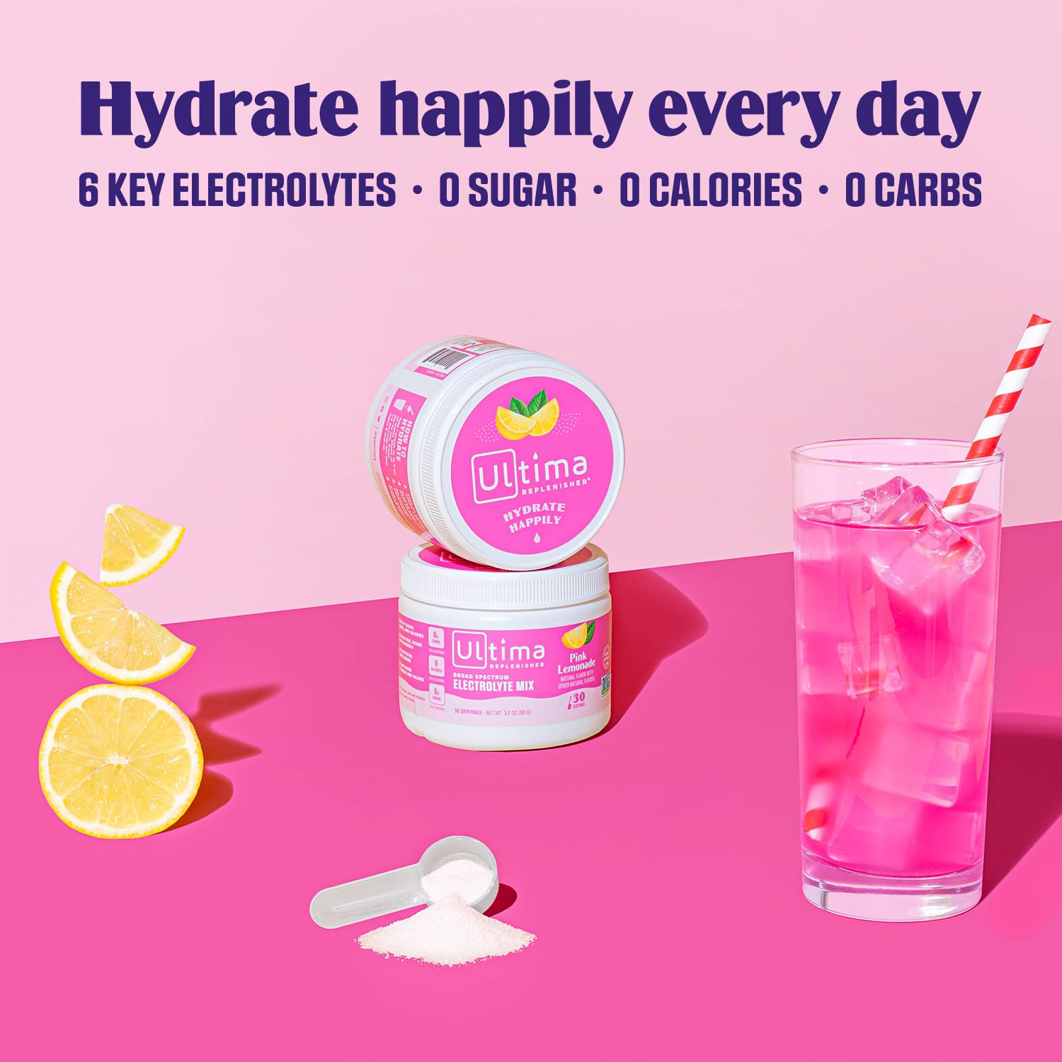 Ultima Replenisher Daily Electrolyte Drink Mix – Pink Lemonade, 30 Serving – Hydration Ultima Replenisher uk supplements