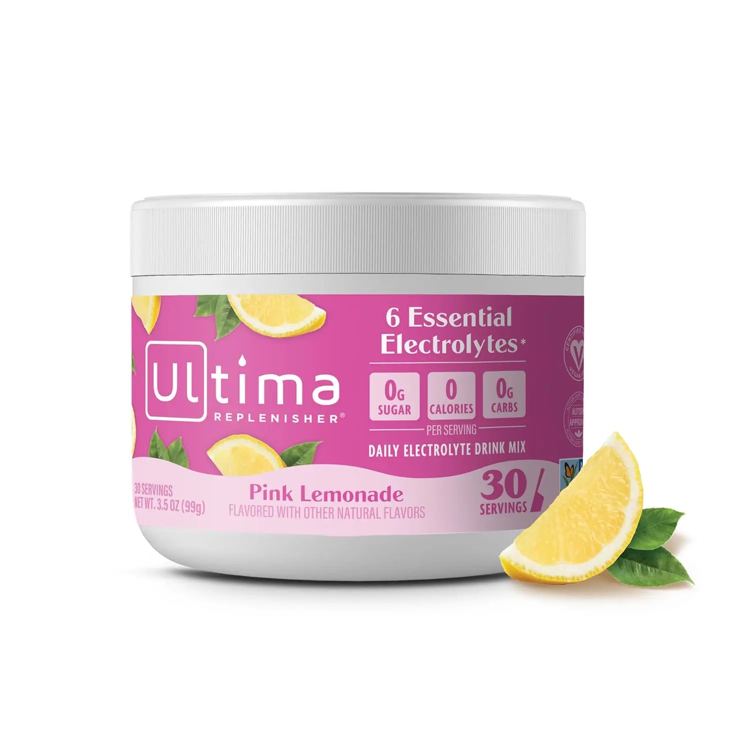 Ultima Replenisher Daily Electrolyte Powder Drink Mix – Pink Lemonade, 30 Servings Canister – Zero Sugar Hydration Powder with 6 Electrolytes & Minerals Ultima Replenisher uk supplements