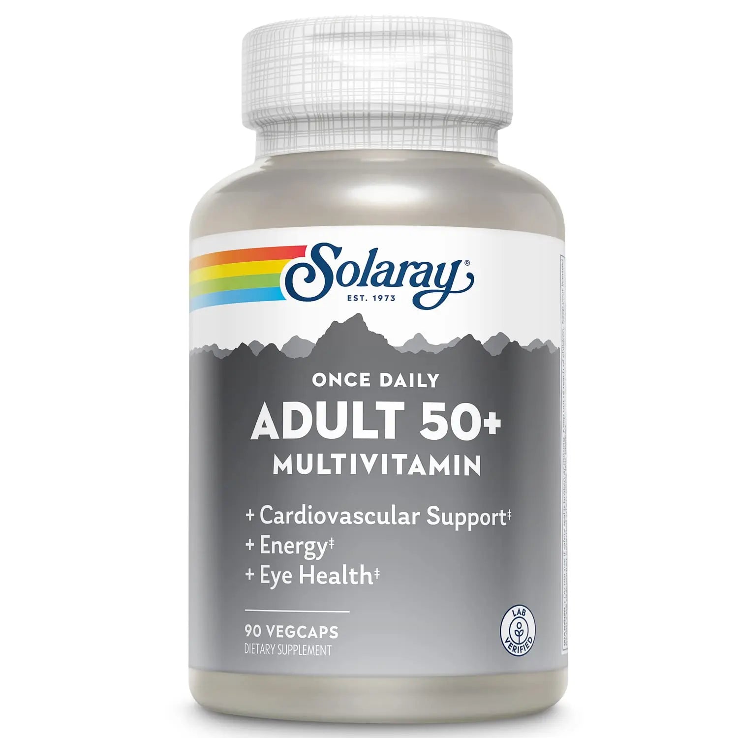 Solaray Once Daily Adult 50+ Complete Multivitamin for Women & Men, Essential Vitamins & Chelated Minerals for Healthy Energy, Heart, Brain & Immune Support SOLARAY uk supplements