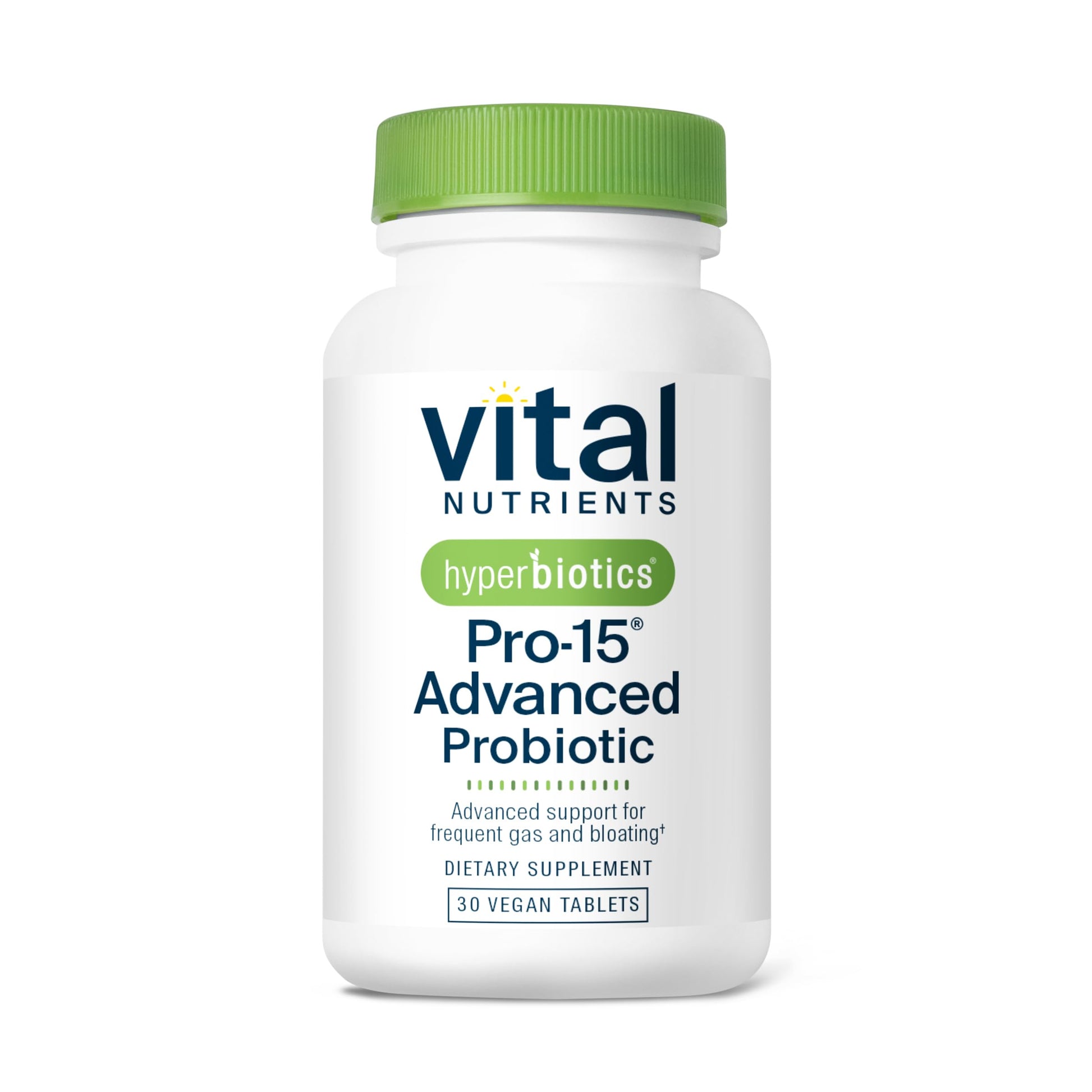Hyperbiotics Vital Nutrients Pro-15 Advanced Probiotics for Women and Men | 15 Strains + Kiwifruit | Clinically Studied Daily Probiotics for Digestive Health, Gas, & Bloating | 30 Vegan Tablets Hyperbiotics uk supplements
