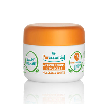 Puressentiel Muscle and Joints Balm - Essential Oil and Shea Butter Balm for Back and Neck Massage - Dye-Free, No Preservatives - 1.01 oz Puressentiel uk supplements