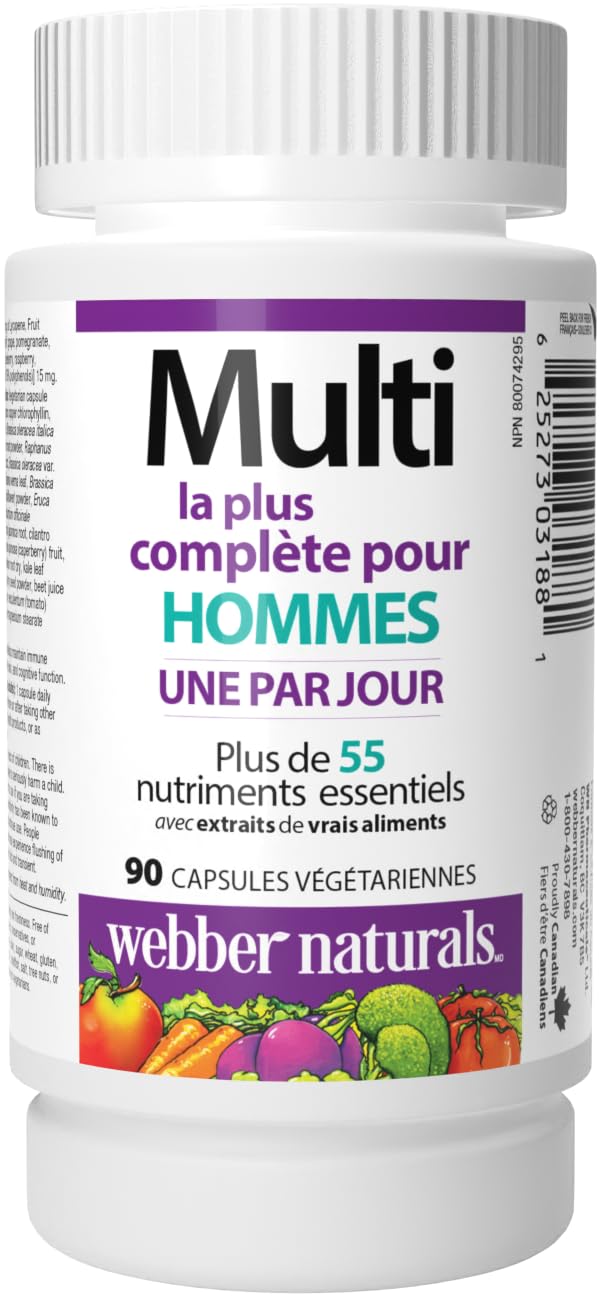 Webber Naturals Men's Most Complete Multi, 90 Vegetarian Capsules Webber Naturals uk supplements