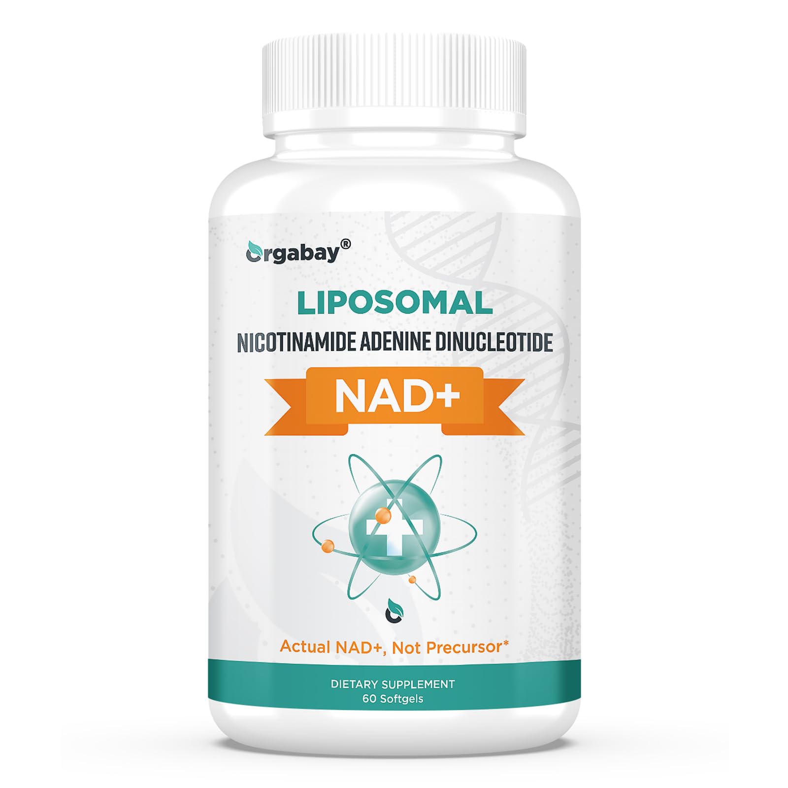 Orgabay Liposomal NAD+ Supplement 500 mg, High Absorption, Boost NAD+ with TMG 250 mg, Actual NAD Plus More Efficient Than Nicotinamide Riboside, Support Cellular Energy, Healthy Aging | 60 Softgels Orgabay uk supplements
