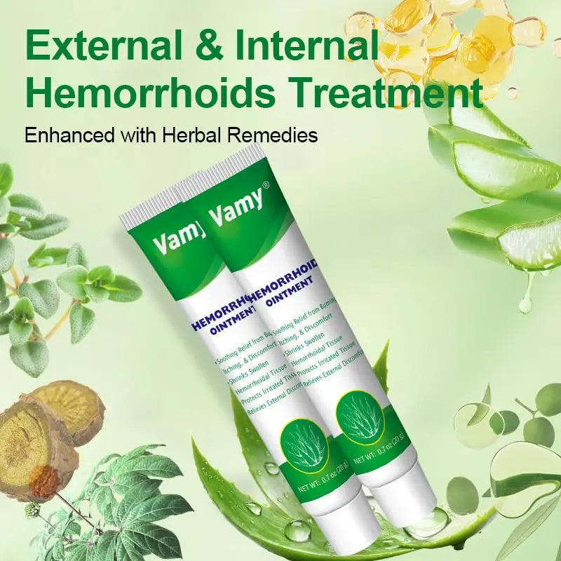 vamy Herbal Hemorrhoid Cream, Hemorrhoid Treatment and Hemorrhoids Cream with Lidocaine 4% and Phenylephrine HCI for Fast Relief of Pain, Swelling, Itching, Burning, Hemorrhoidal Treatment. 2 pc vamy uk supplements