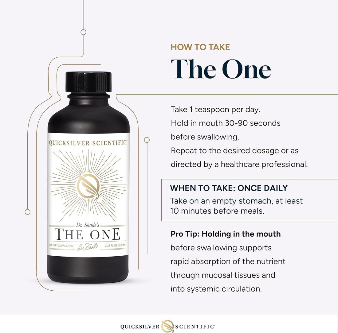 Quicksilver Scientific The ONE Mitochondrial Elixir - Mitochondria Supplement to Support Cellular Health with Phosphatidylcholine, Resveratrol, Reishi Mushroom & CoQ10 Liquid (3.38 Fl oz / 100ml) Quicksilver Scientific uk supplements