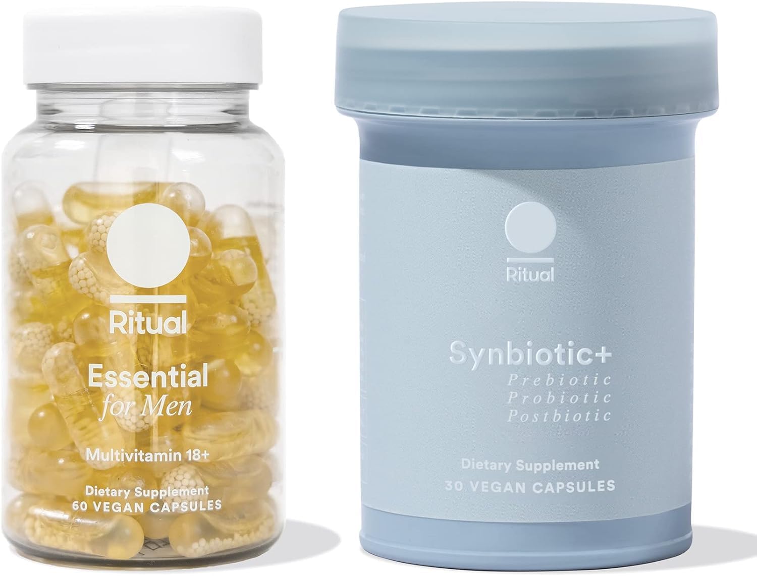 Ritual Synbiotic+ Probiotic Gut Health Support and Men's 18+ Multivitamin Ritual uk supplements