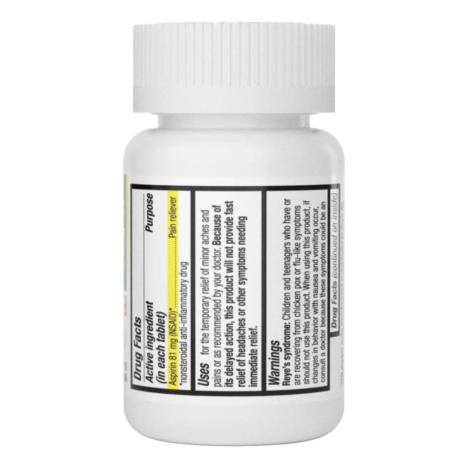HealthA2Z® Aspirin 81 mg | DYE Free | Low Strength | 200 Counts | Pain Relief | Reduces Minor Aches Muscle Pain & Cramps | Fever Reducer | Reduces Headache | (NSAID) HealthA2Z uk supplements