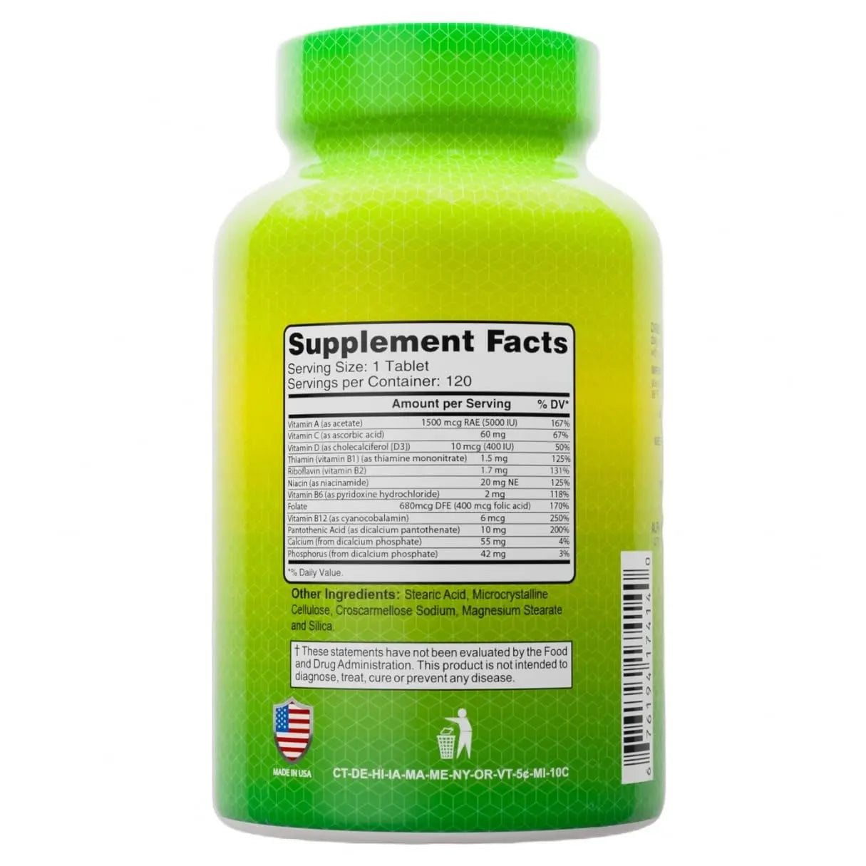ALFA VITAMINS Multi Daily Vitamins Essential Vitamins to Support The Immune System and Promote a Healthy Lifestyle - 120 Tablets ALFA VITAMINS uk supplements