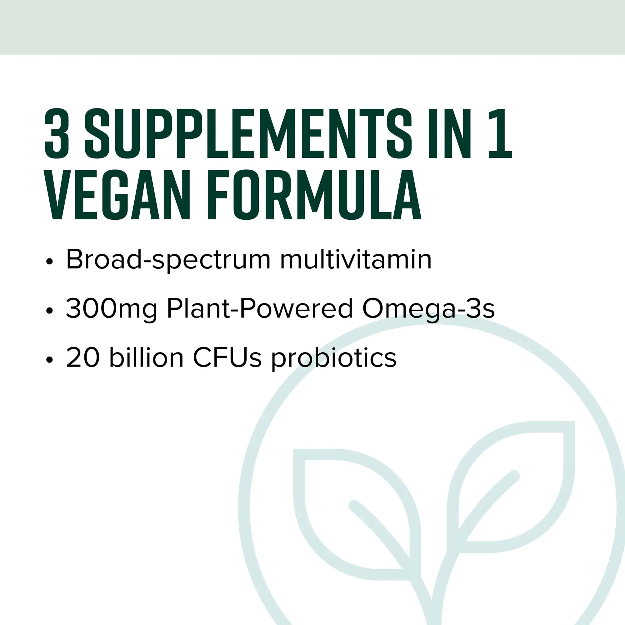 Vibrant Health, Trilogy Vegan, Probiotic Multivitamin with an Essential Blend of Omega-3 from Vegan Algal Oil, Vitamin A, B12, C, D3, E Vibrant Health uk supplements