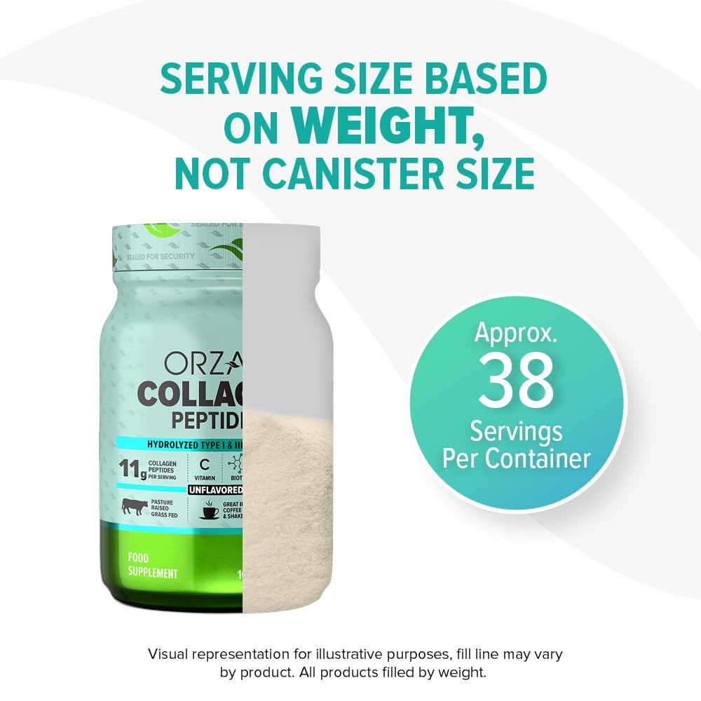 ORZAX Collagen Peptides Powder Unflavored - Hair, Skin and Nails Vitamins - Bone ORZAX uk supplements