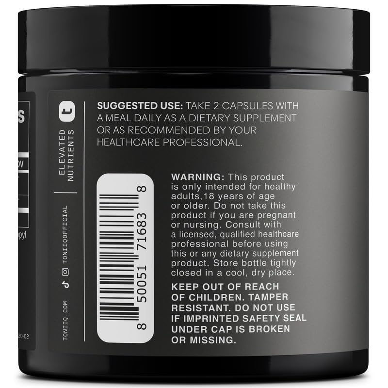 Toniiq Artichoke Extract 15:1 – with 5% Cynarin (60 mg) – 120 Vegan Capsules – Liver & Digestive Support - Lab Tested - Non-GMO Toniiq uk supplements