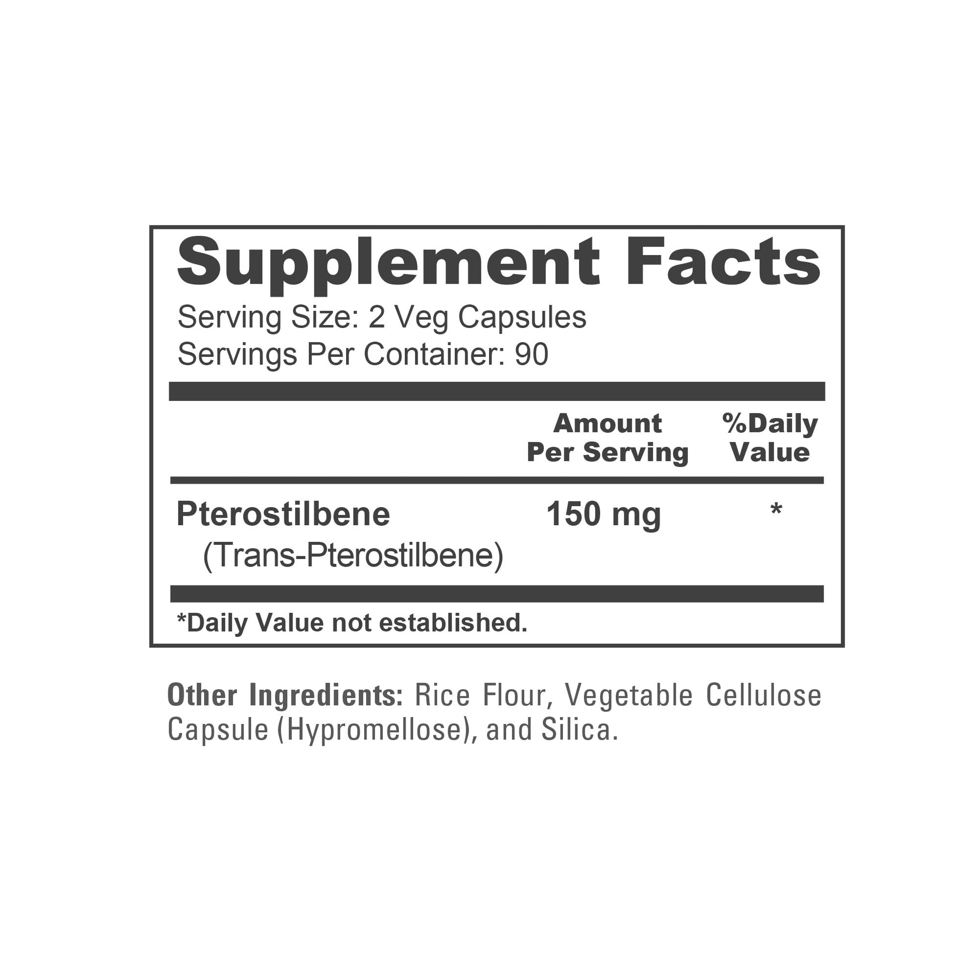 NusaPure Pterostilbene 150mg 180 Veggie Caps (Non-GMO, Vegan) NusaPure uk supplements