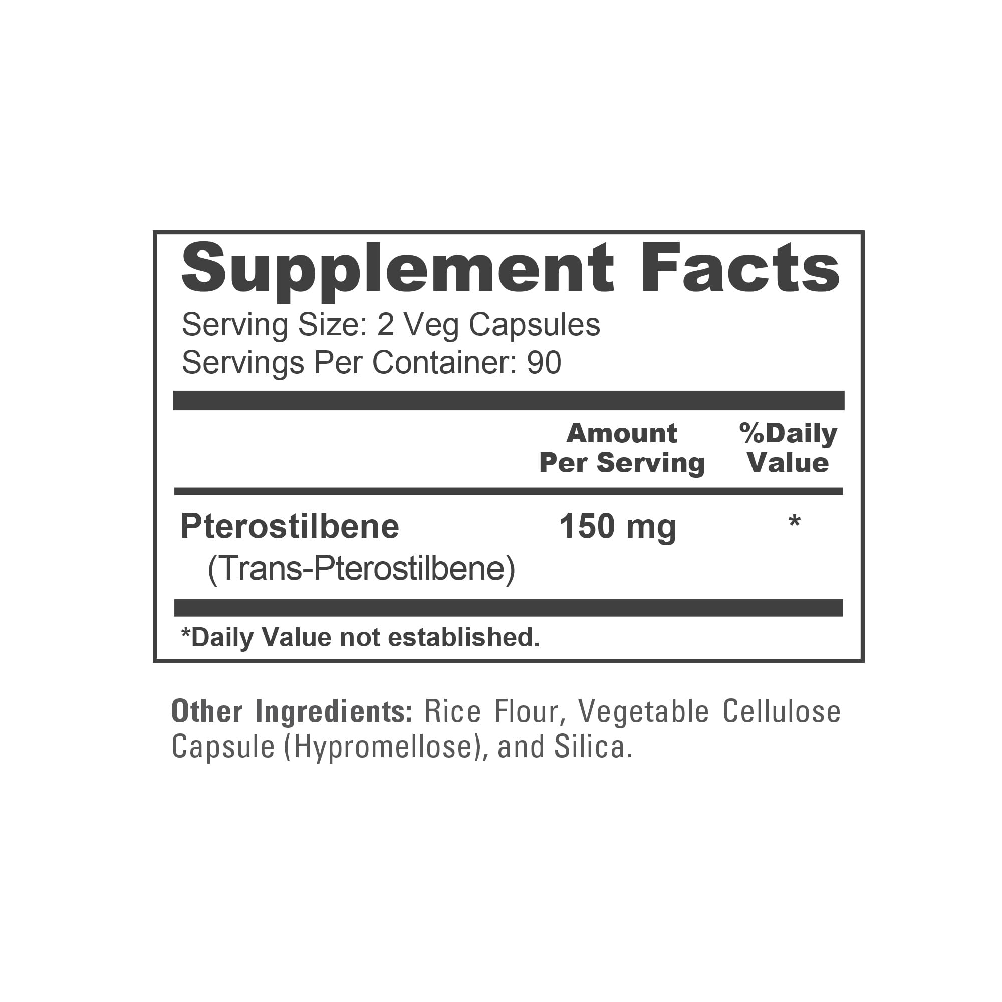 NusaPure Pterostilbene 150mg 180 Veggie Caps (Non-GMO, Vegan) NusaPure uk supplements