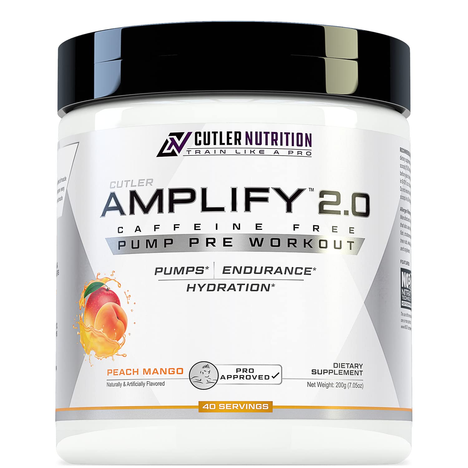 Cutler Nutrition Amplify 2.0 Caffeine Free Pre Workout for Men and Women Stimulant Free Cutler Nutrition uk supplements