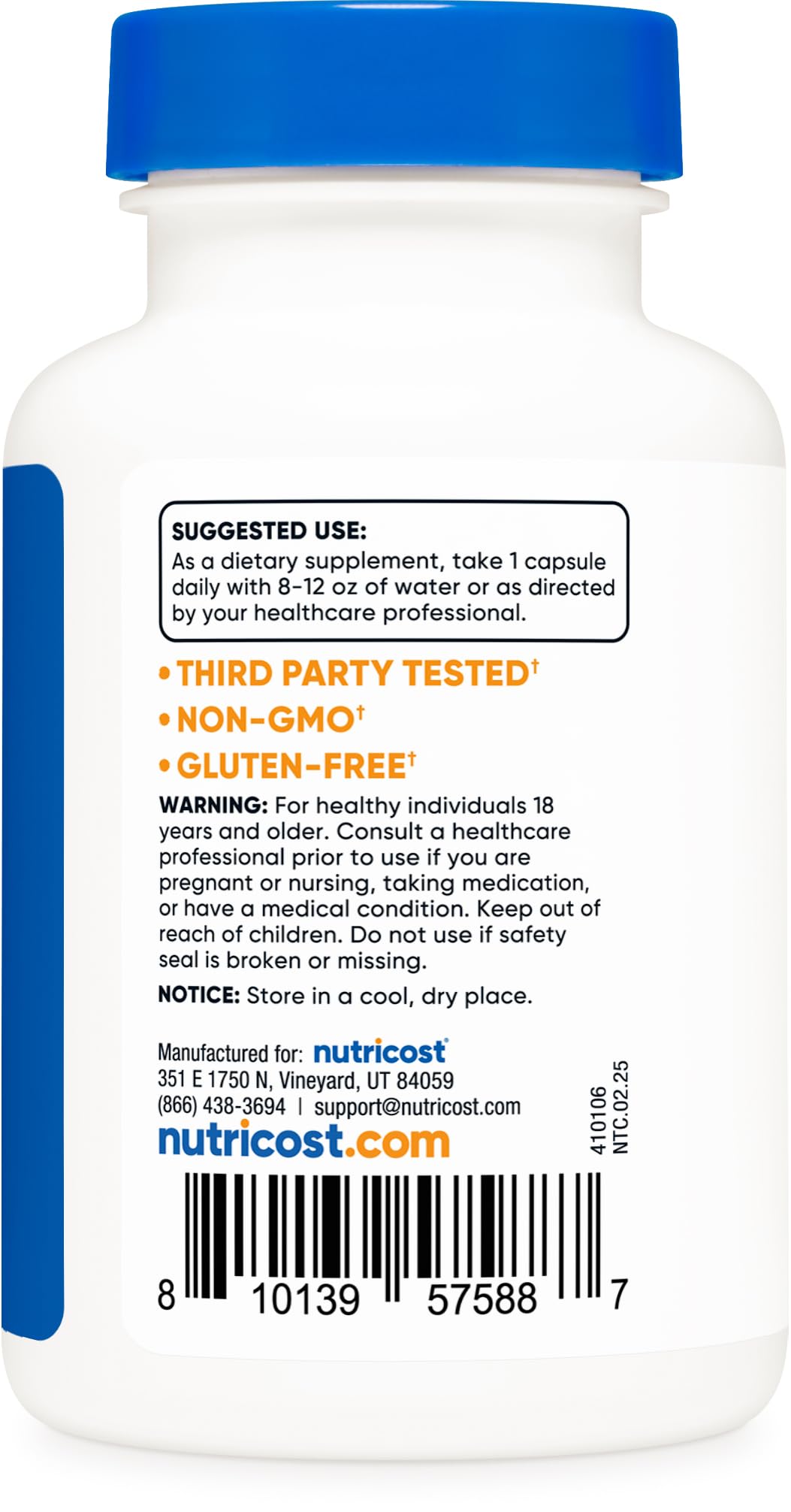 Nutricost NADH 10mg Per Serving 120 Capsules - B-Nicotinamide Adenine Dinucleotide, Vegan, Gluten-Free Nutricost uk supplements