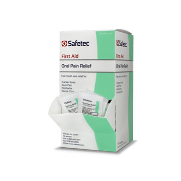 Safetec Oral Pain Relief, .75 g Packets, Box of 144 Safetec uk supplements