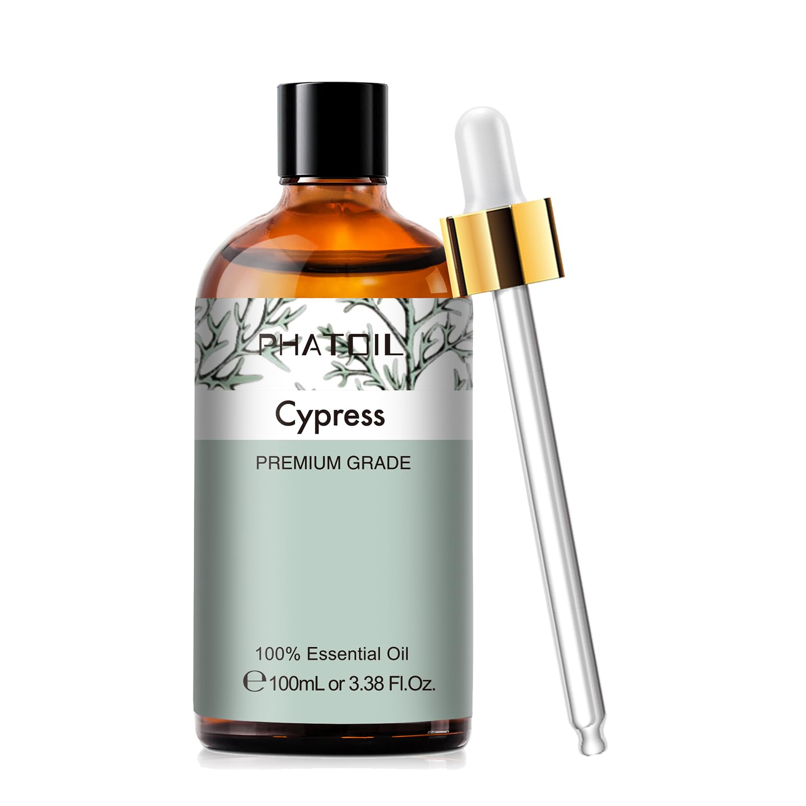 Cypress 3.38fl.oz Essential Oil, PHATOIL Aromatherapy Essential Oils for Diffuser, Humidifier PHATOIL uk supplements