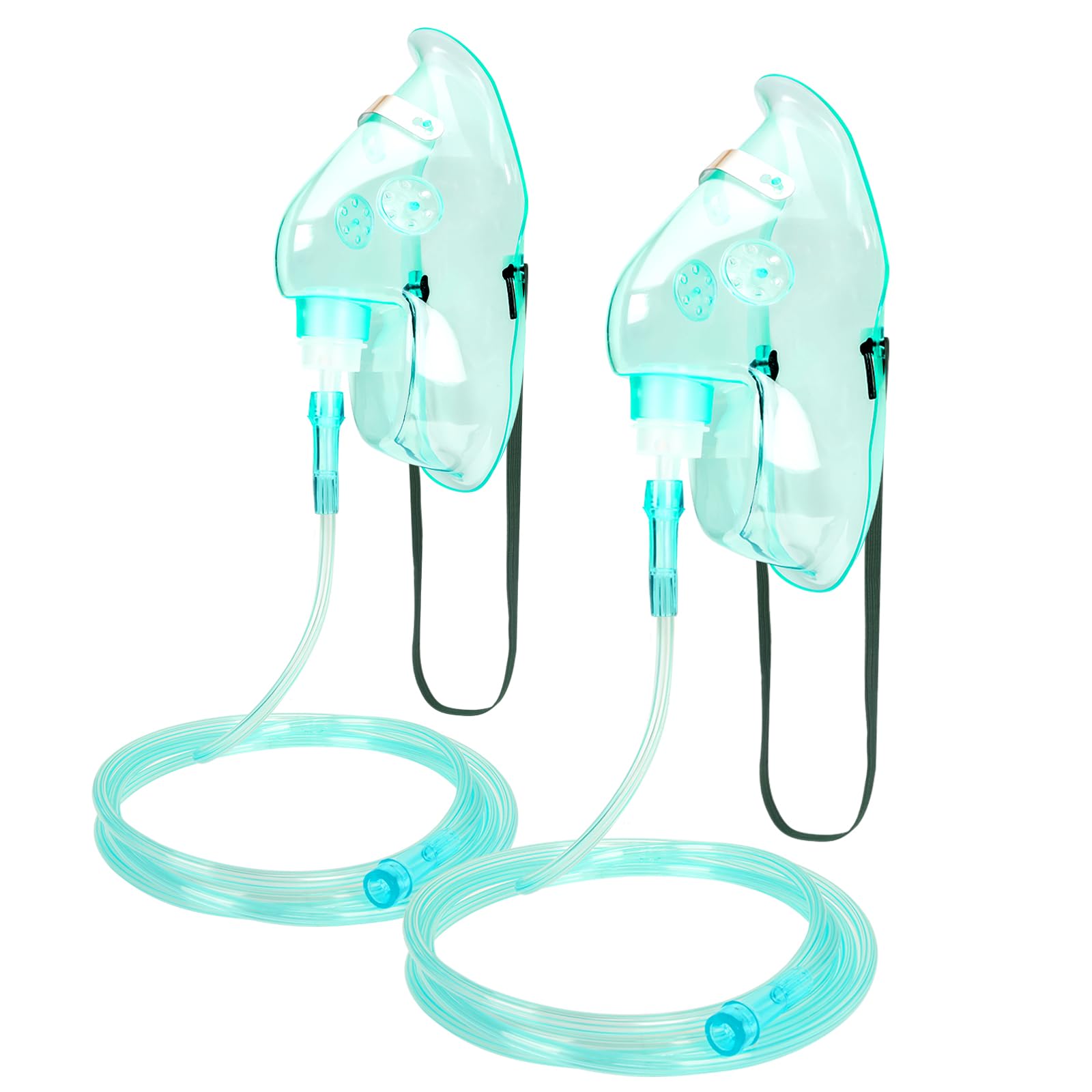 2 Pack Oxygen Mask for Face Adult with 6.6 Ft Tube and Adjustable Elastic Strap - Size XL REALBEBFF uk supplements