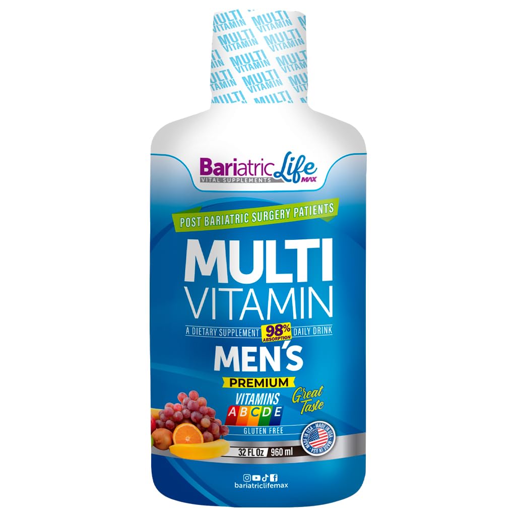 Bariatric Multivitamin Design for Post Bariatric Surgery Mens Patients, Sugar Free, 100+ Vitamins, Minerals & Amino Acids, Supports Muscle, Heart Bariatric Life Max uk supplements