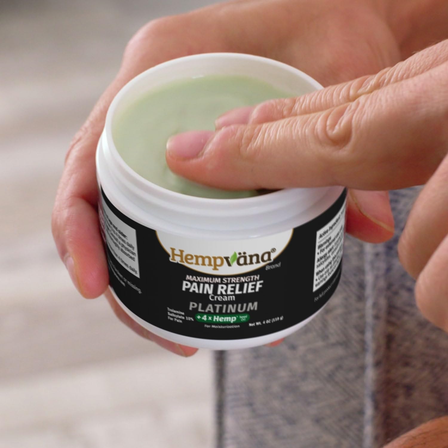 Hempvana Platinum Maximum Strength Relief Cream 4X Hemp for Muscles, Joints, Back, Knees, Shoulders, Neck, Elbows, Hands, Feet. AS SEEN ON TV. Odor-Free, Non-Greasy, Quickly Absorbs, 4X More Hemp Hempvana uk supplements