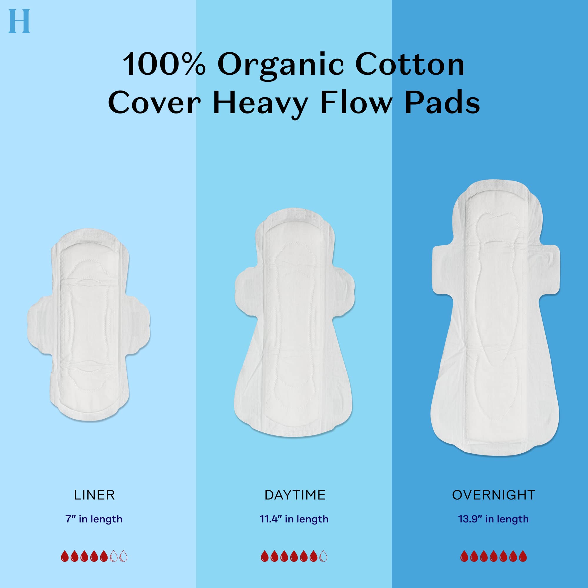 The Honey Pot Company - Herbal Overnight Heavy Flow Pads w/Wings - Organic Pads for Women The Honey Pot Company uk supplements