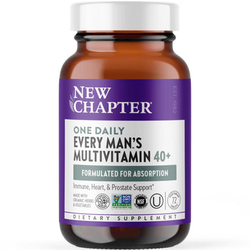 New Chapter Men’s Multivitamin 40+, Extra B6 & B12, D3, Vitamin C & Zinc, Immune, Heart, Cellular Energy, and Brain Health New Chapter uk supplements
