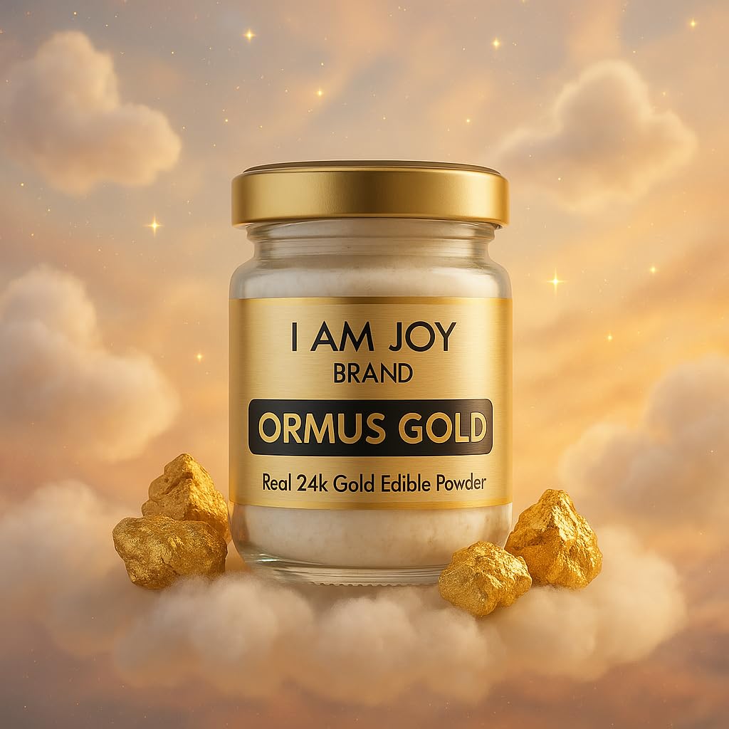 I Am Joy co. Pure Ormus White Gold Powder Monoatomic M-State 24k 99.99% | No Plastic, No Lye, No Dyes, No Fillers | 22 Grams I Am Joy co. uk supplements