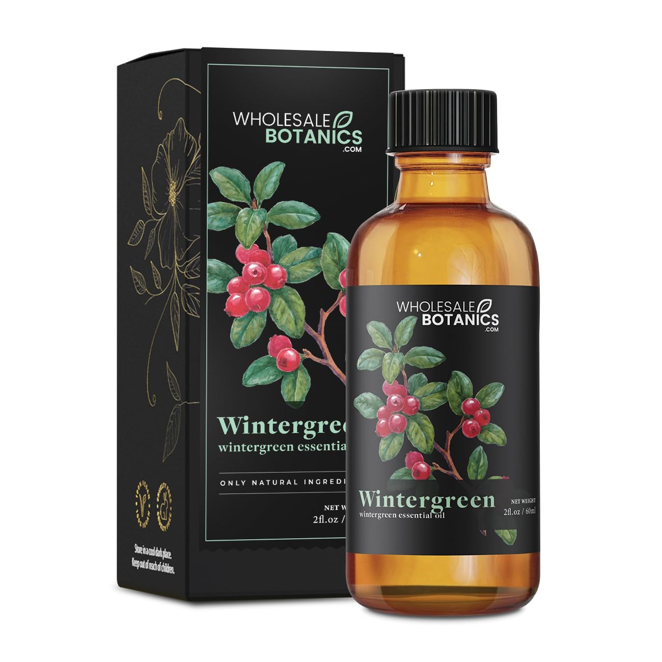 Wintergreen Essential Oil by Wholesale Botanics | Premium Grade 100% Undiluted Essential Oil Wholesale Botanics uk supplements