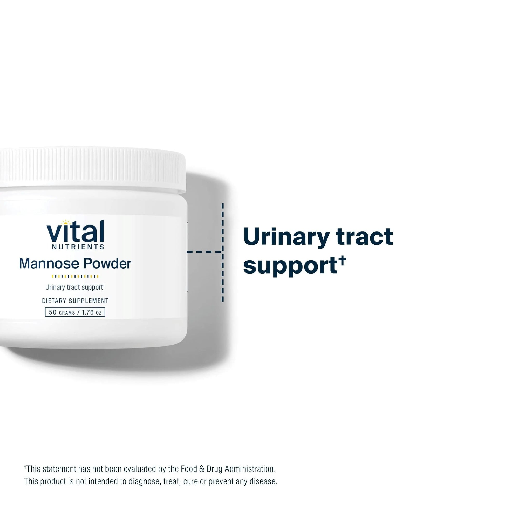 Vital Nutrients Mannose Powder 50g - Vegan D-Mannose Supplement for Urinary Tract and Bladder Support - Gluten, Dairy, Soy Free - Non-GMO - 25 Servings Vital Nutrients uk supplements