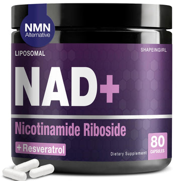 SHAPEINGIRL NAD Supplement - Nicotinamide Riboside Resveratrol 900mg, Liposomal NAD Supplement for Women and Men, NAD Plus Pure Organic SHAPEINGIRL uk supplements