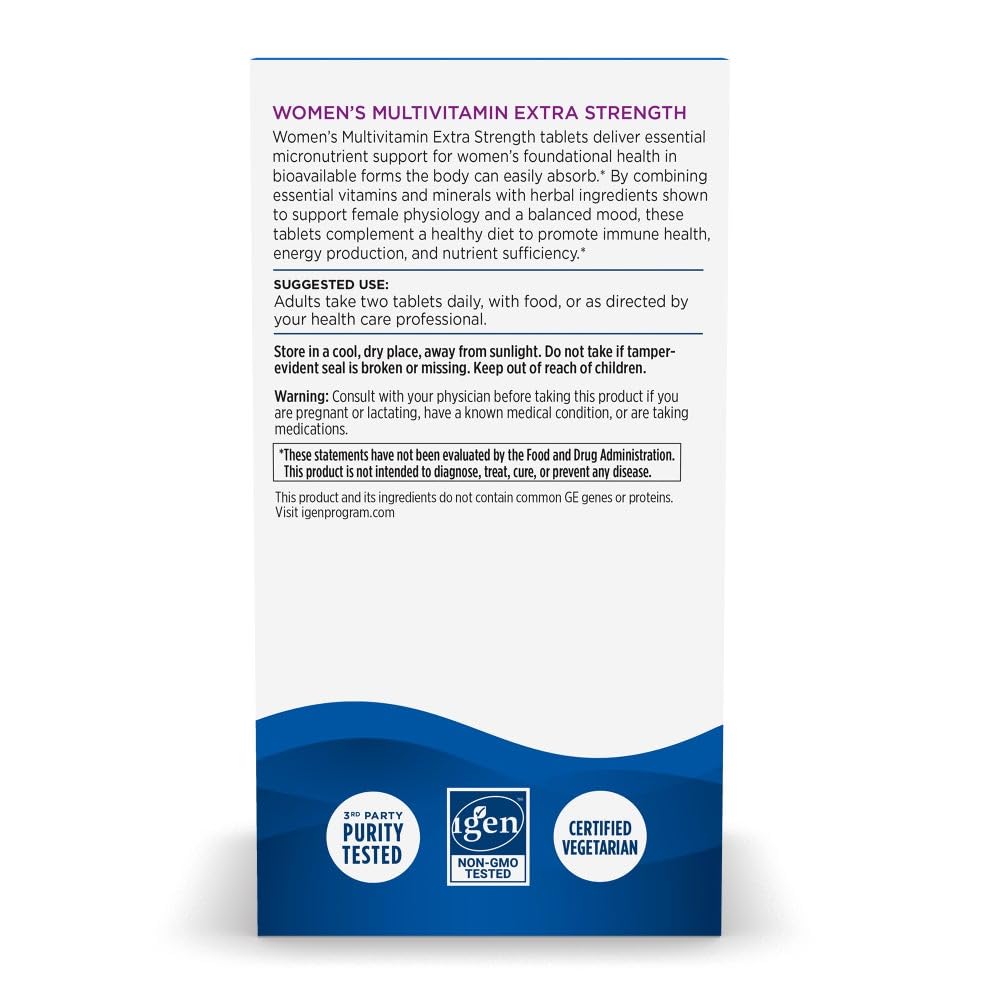 Nordic Naturals Women’s Multivitamin Extra Strength - Skin, Hair, Energy, & Bone Support - Immunity Supplement - 20 Essential Nutrients - 60 Tablets - 30 Servings Nordic Naturals uk supplements