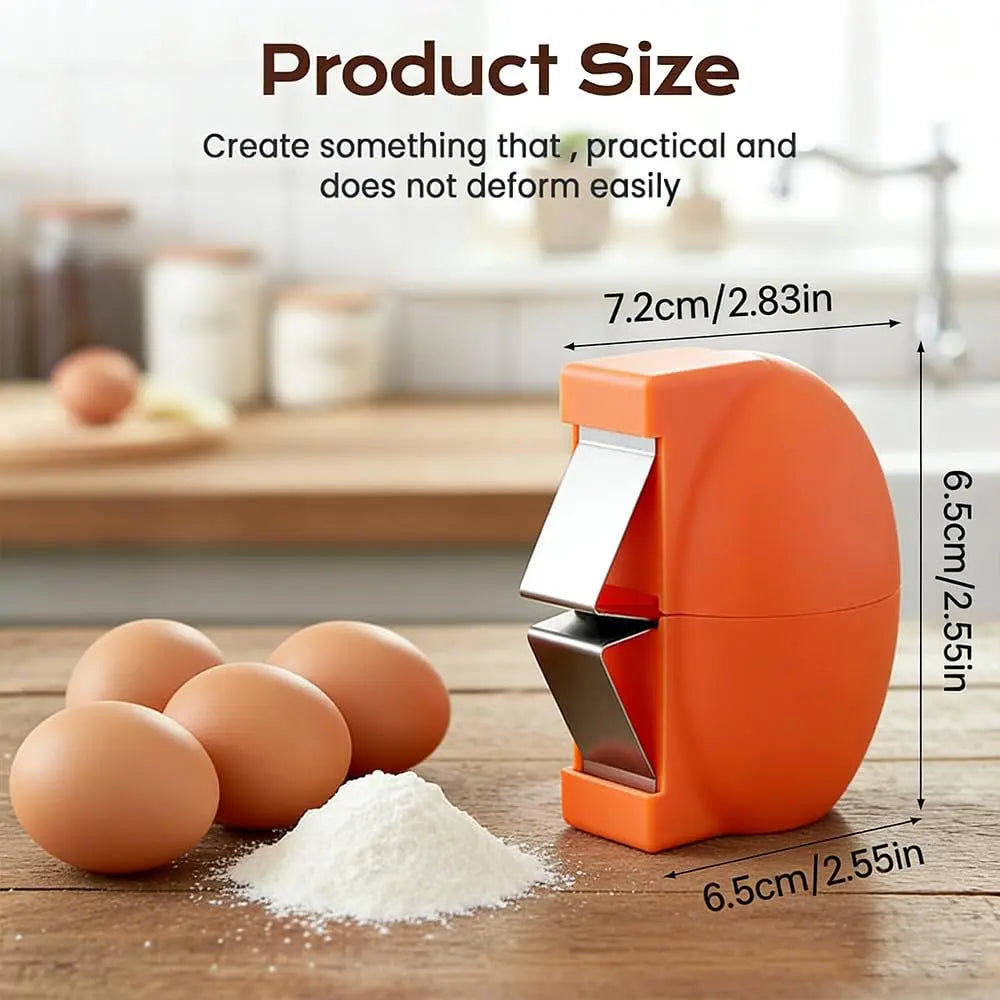 New Egg Shell Opener Egg Cracker Tool Stainless Steel, Multifunctional Egg Shell Opener for Raw Or Hard-Boiled Eggs, Kitchen Gadget for Cooking Baking (Orange Red) CLRZOL uk supplements