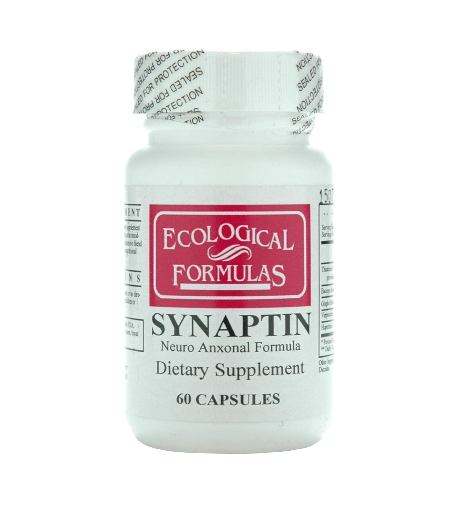 Ecological Formulas Synaptin Neuro Anxonal Formula, White, 60 Count Ecological Formulas uk supplements