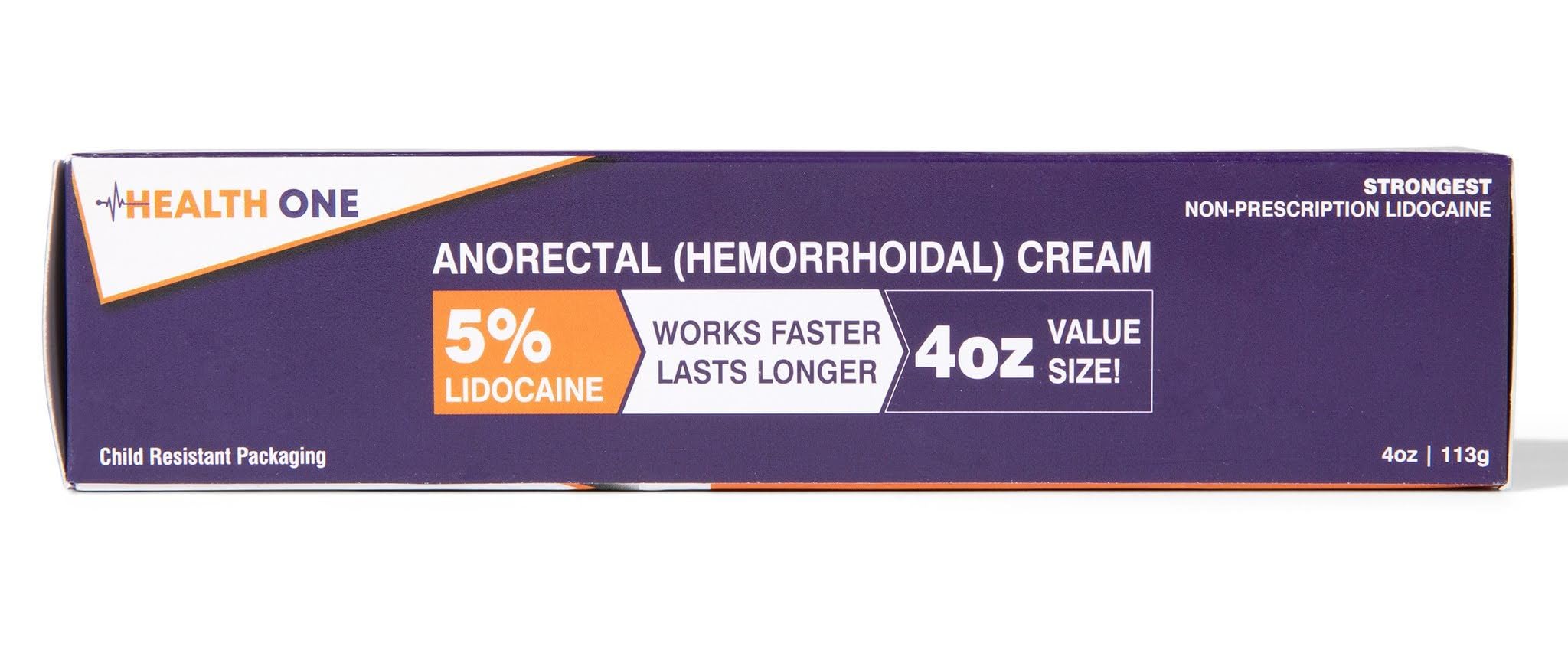 HEALTH ONE Lidocaine 5% Cream Maximum Strength Topical Anorectal Numbing Cream – 4 oz CRC Tube HEALTH ONE uk supplements