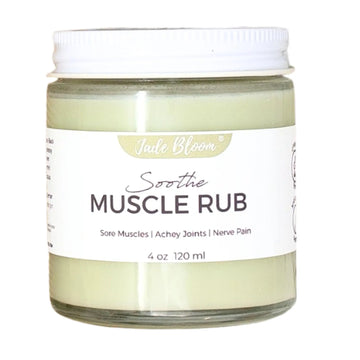 Jade Bloom Muscle Rub Soothe - Essential Oil Muscle Fusion (Heat Activated) - Glass Jar Jade Bloom uk supplements