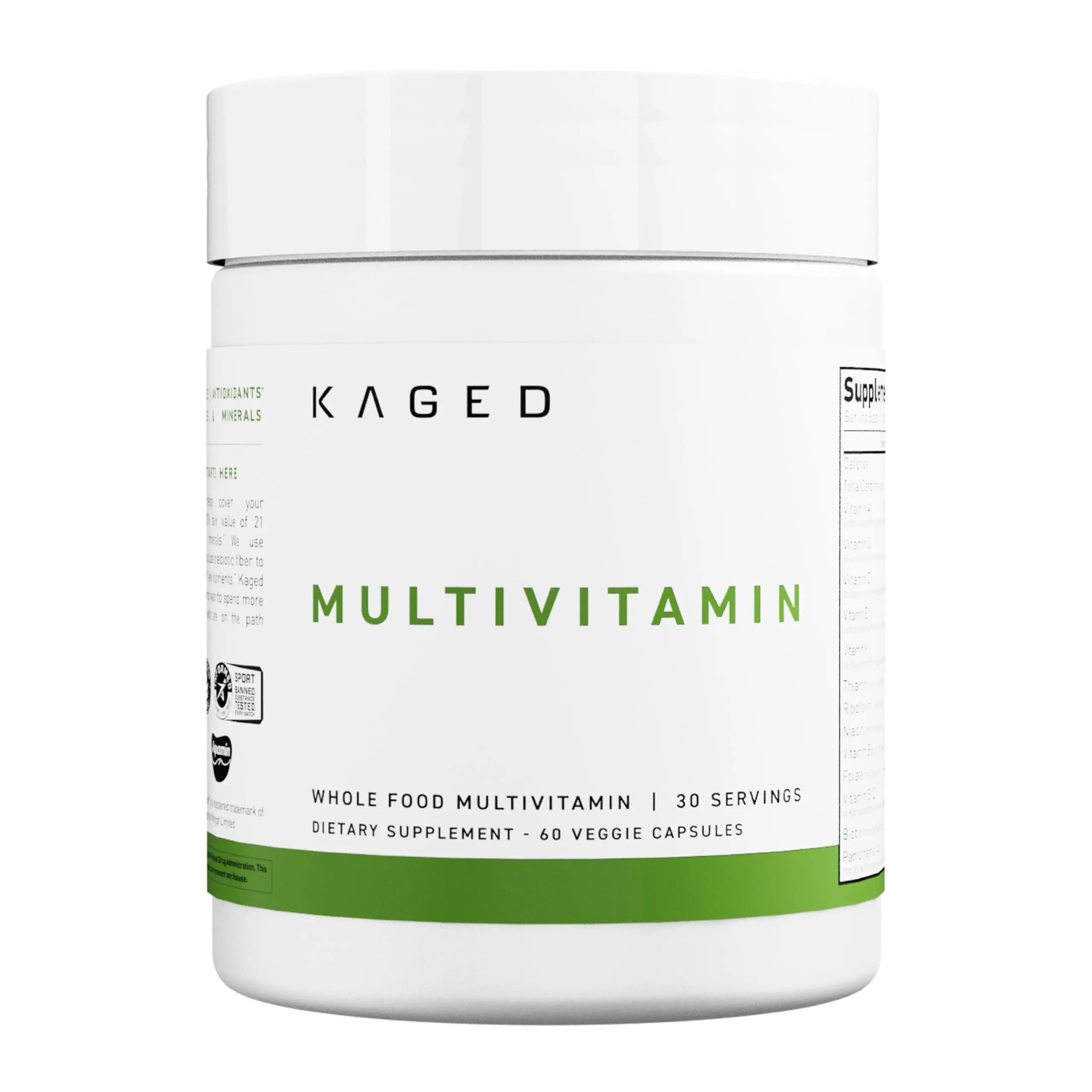 Kaged Multivitamin Capsules | Unflavored | Whole Foods Organic Fruits & Veggies | Plant Based Vegan Multivitamin Kaged uk supplements
